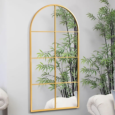 Dulcea Medium Arched Wall Mirror, Gold