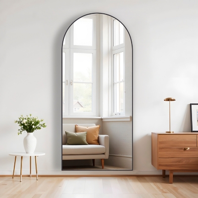 Dulcea Large Full Length Arched Free Standing Body Mirror | Ashley