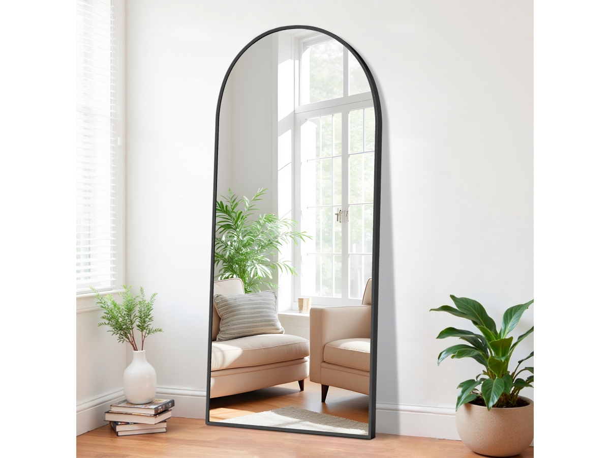 Dulcea Large Full Length Arched Free Standing Body Mirror | Ashley
