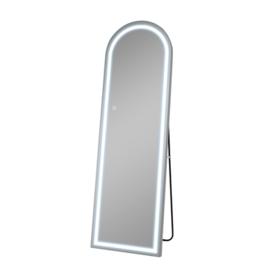Dulcea LED Full Length Arched Frameless Mirror, , large