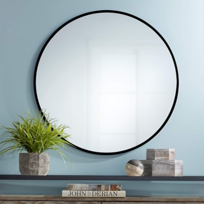 Dulcea Small Classic Round Accent Mirror, , large