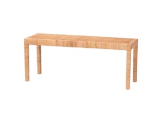 bali & pari Abelia Natural Rattan Long Bench