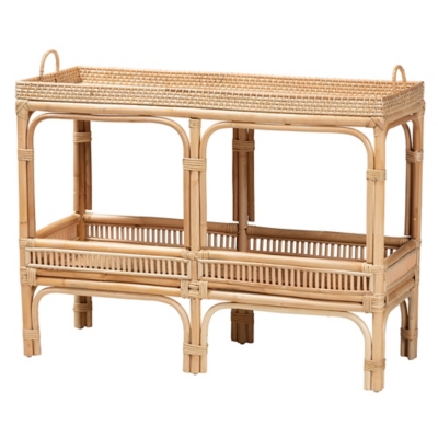 bali & pari Lombok Rattan Console Table, , large