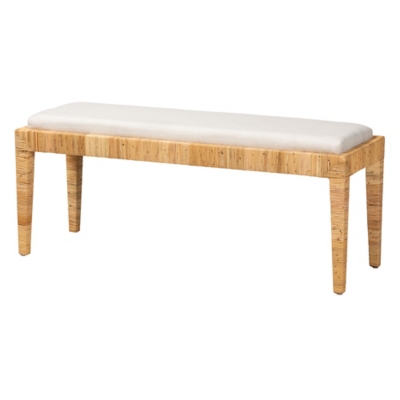 bali & pari Sofia Rattan Bench, , large