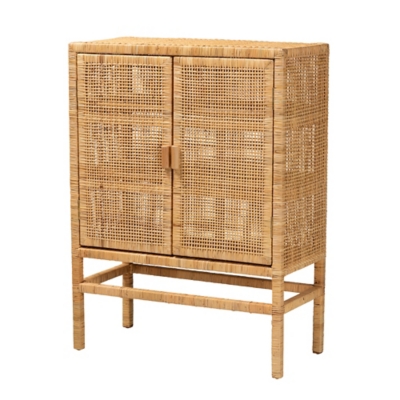 bali & pari Vivan Rattan Storage Cabinet, , large