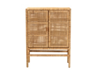 bali & pari Vivan Rattan Storage Cabinet