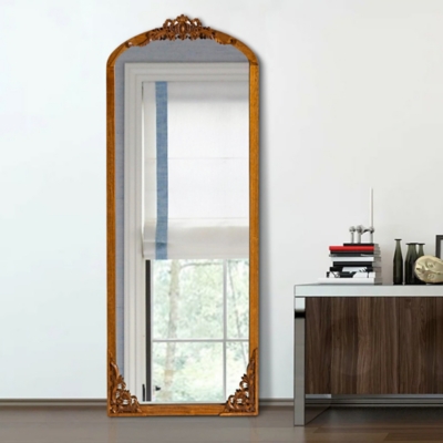 Delfina 64 Tall Carved Full Length Mirror, Gold