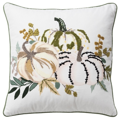Rizzy Home Foilage Pumpkin Pillow, , large