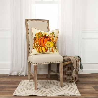 A600081688 Rizzy Home Vibrant Pumpkins Pillow, Multi sku A600081688