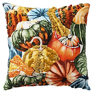 Rizzy Home Tufted Pumpkin Pillow, , large