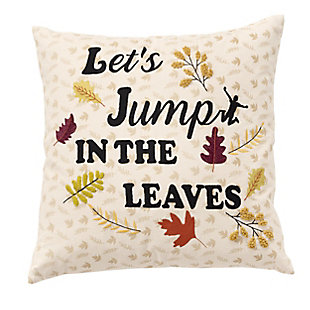 Rizzy Home Jump in Leaves Pillow, , large