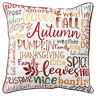 Rizzy Home Multi Sentiment Pillow, , large