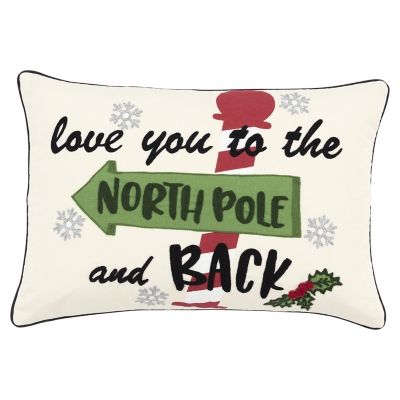 Rizzy Home North Pole Love Pillow, , large