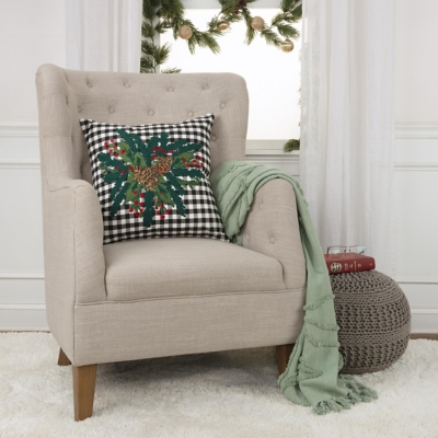 A600081725 Rizzy Home Pinecone Pillow, Multi sku A600081725