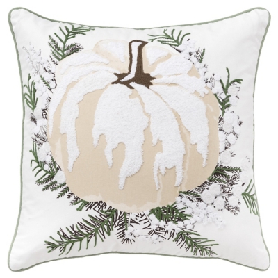 Rizzy Home Frosted Pumpkin Pillow, , large