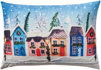 Mina Victory Village Throw Pillow, , large