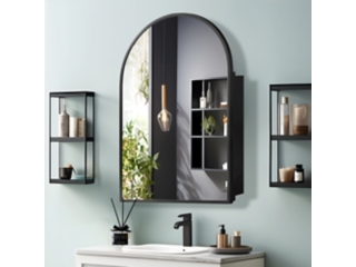 LuminareView Arched Recessed/Surface Mount Medicine Cabinet with Mirror