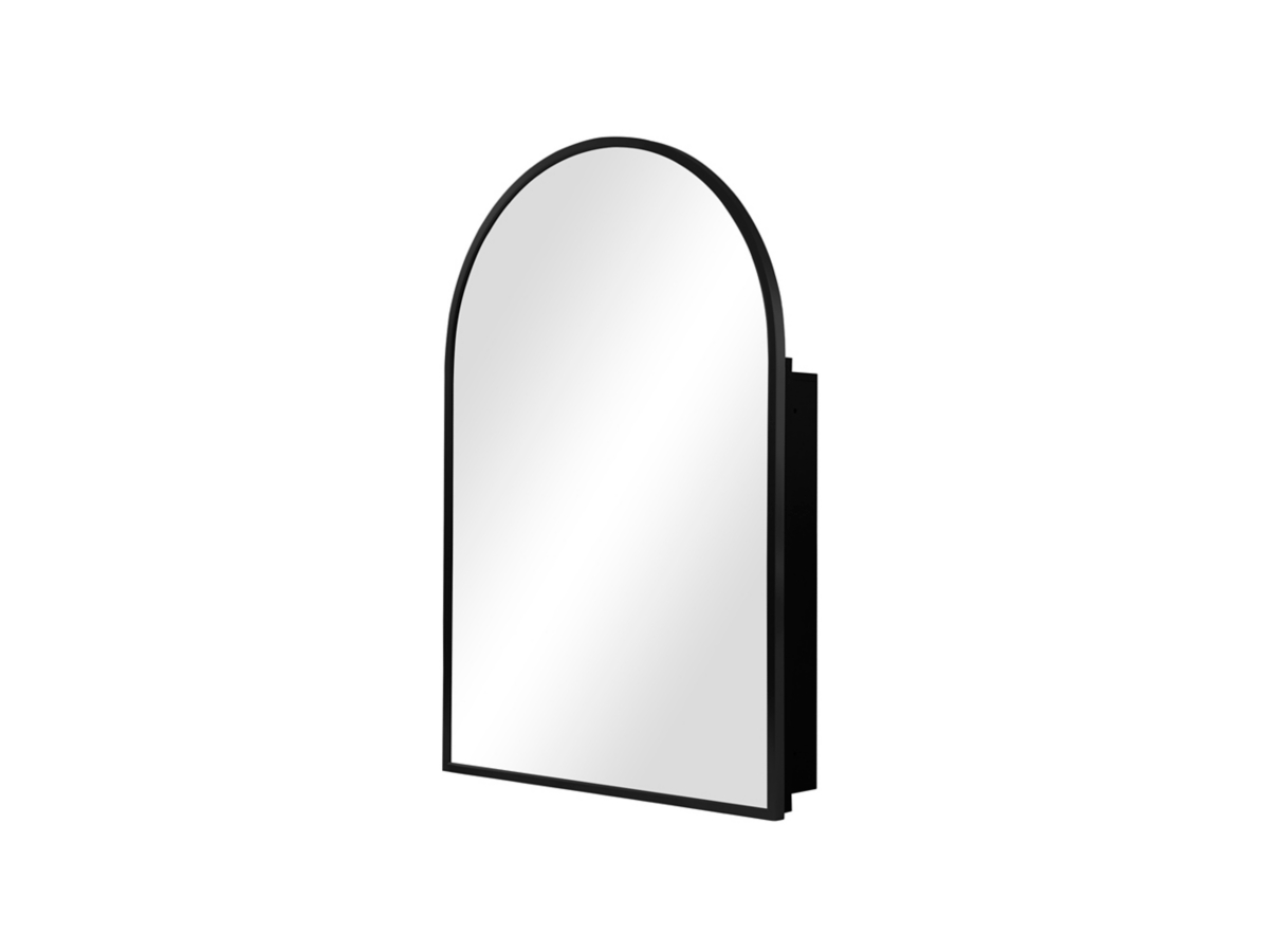 LuminareView Arched Recessed/Surface Mount Medicine Cabinet with Mirror