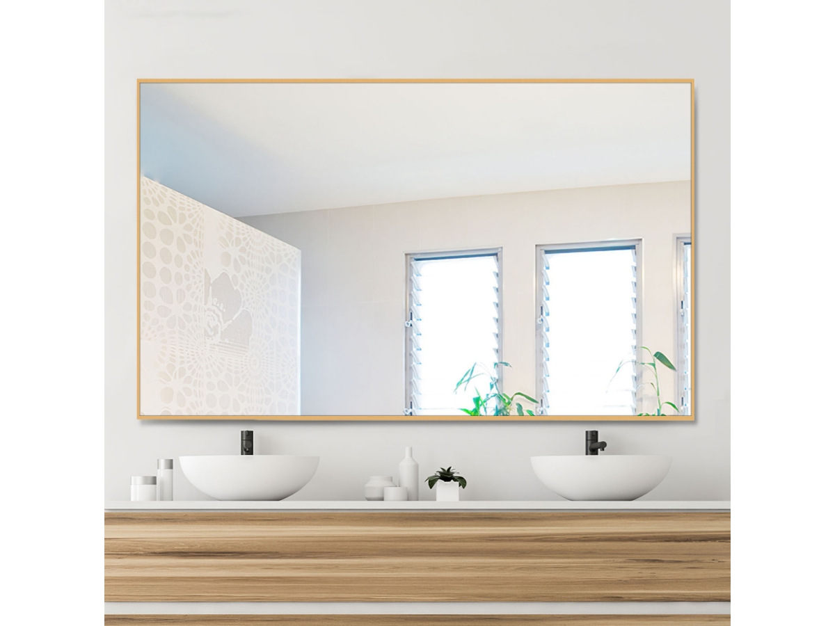 LuminareView Rectangular Framed Bathroom Wall Mirror | Ashley, image size:1200x900