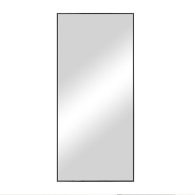 LuminareView Rectangular Framed Bathroom Wall Mirror, Black, large