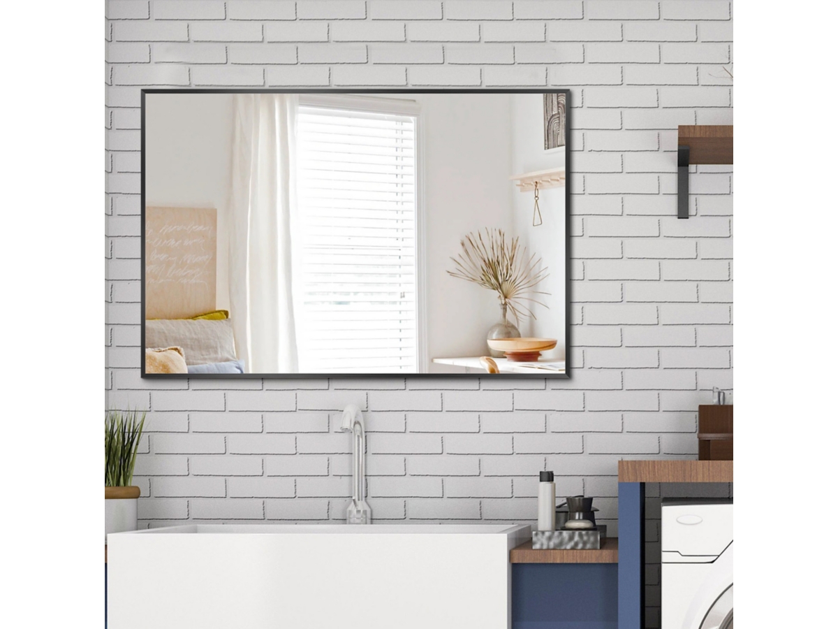 鏡 Rel du rire wall mirror S LuminareView Rectangular Framed Bathroom Wall Mirror | Ashley