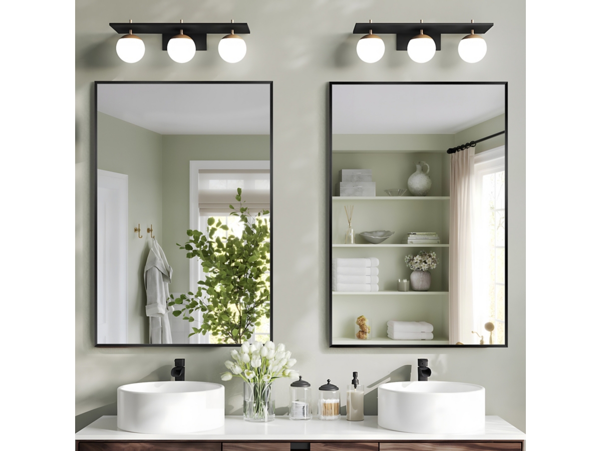 LuminareView Rectangular Framed Bathroom Wall Mirror | Ashley