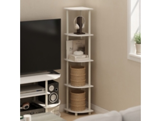 Furinno Turn-N-Tube 5 Tier Corner Display Rack Multipurpose Shelving Unit