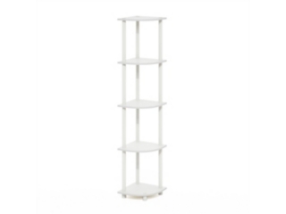 Furinno Turn-N-Tube 5 Tier Corner Display Rack Multipurpose Shelving Unit