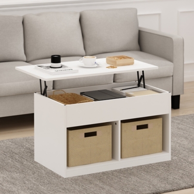 A600082035 Furinno Jensen Lift Top Coffee Table, White sku A600082035