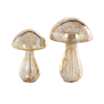 Bayberry Lane Mushroom Sculpture Set of 2, , large