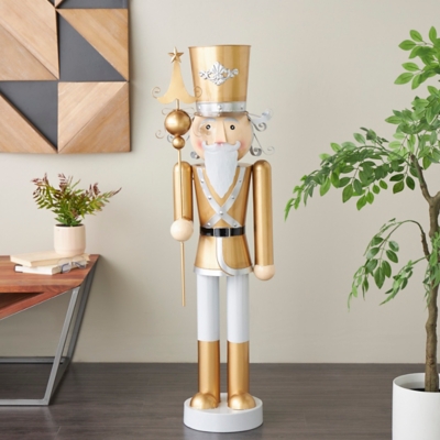 A600082164 Bayberry Lane Christmas Soldier Sculpture, Gold sku A600082164