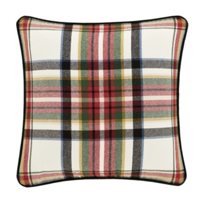 J. Queen New York Christopher Plaid Square Decorative Throw Pillow, , large