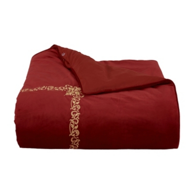 J. Queen New York Noelle Crimson Full/Queen Duvet Cover 3Pc. Set, Crimson, large