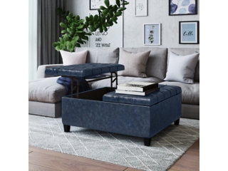 Harrison Square Coffee Table Ottoman with Storage