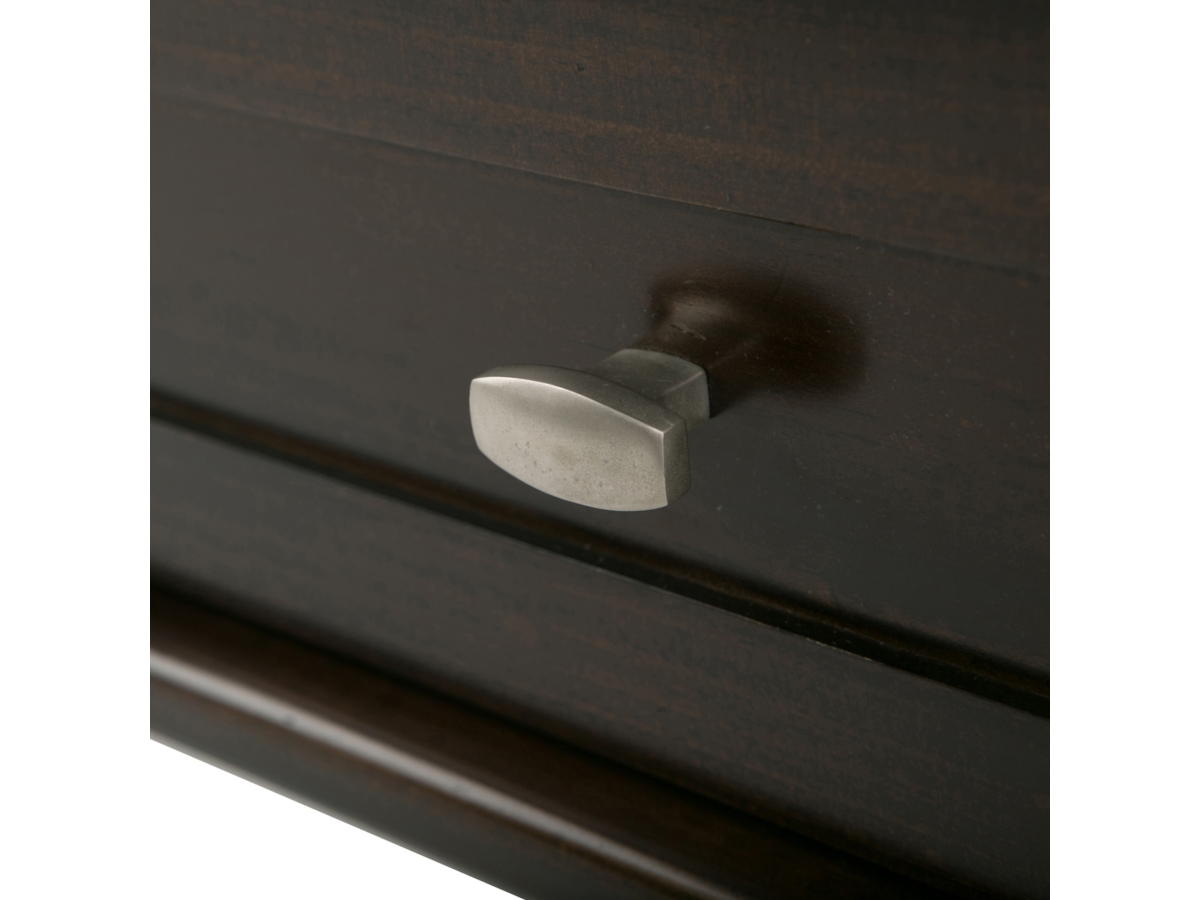 Simpli Home Warm Shaker End Table, Tobacco Brown, large