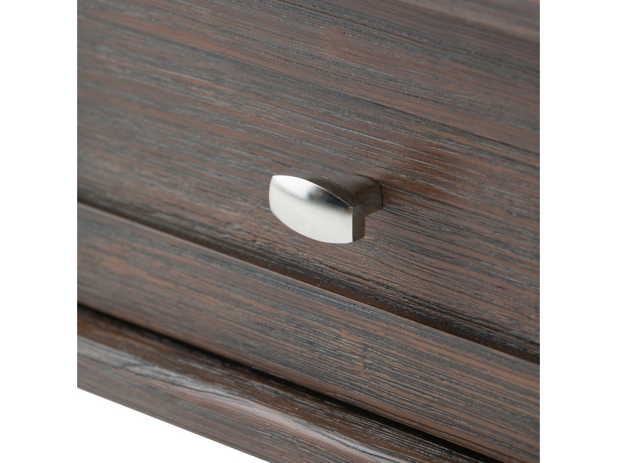 Simpli Home Warm Shaker End Table, Farmhouse Brown, large