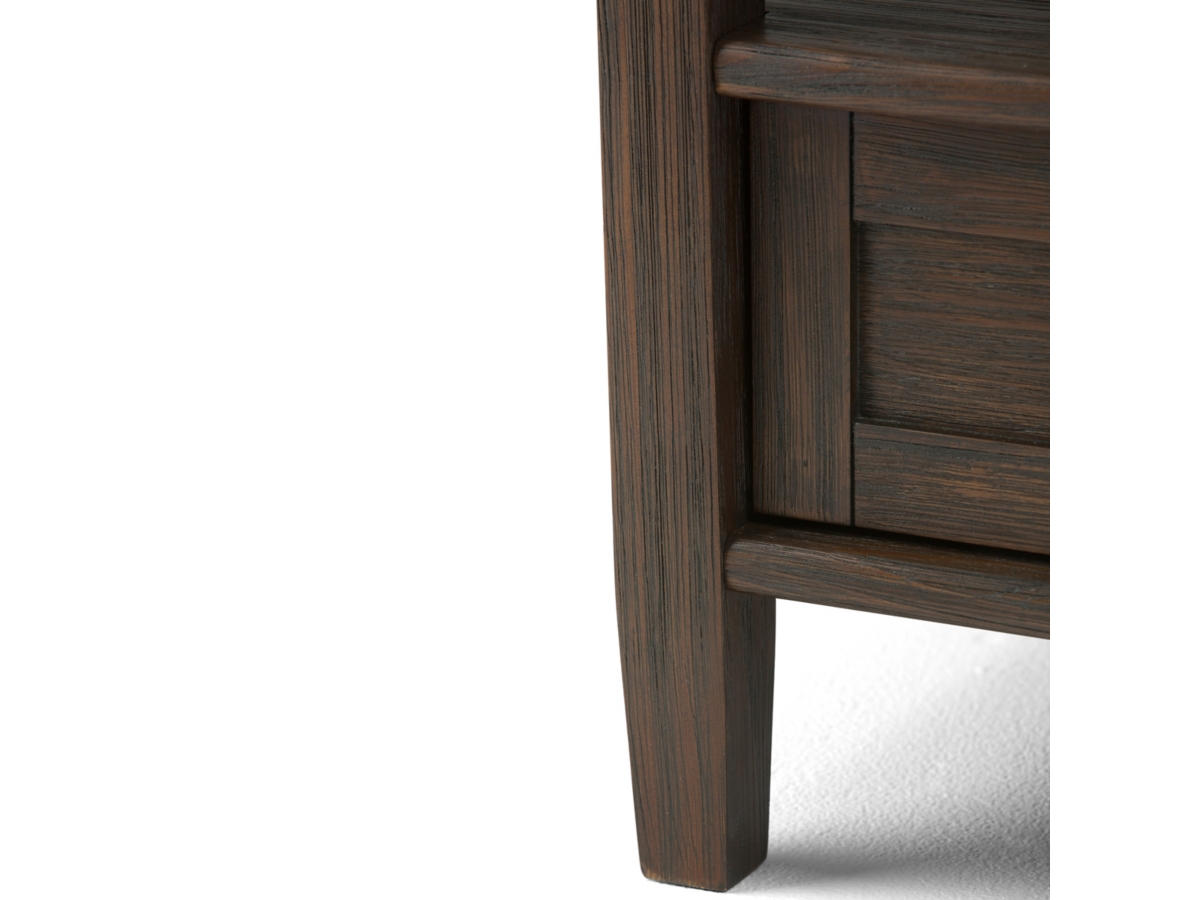 Simpli Home Warm Shaker End Table, Farmhouse Brown, large