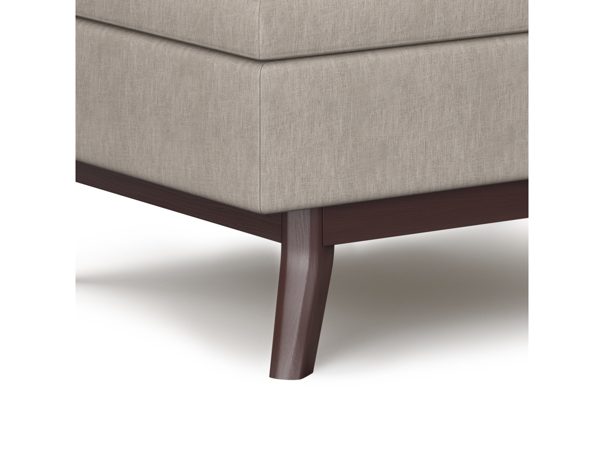 Simpli Home Owen Coffee Table Ottoman, Natural, large