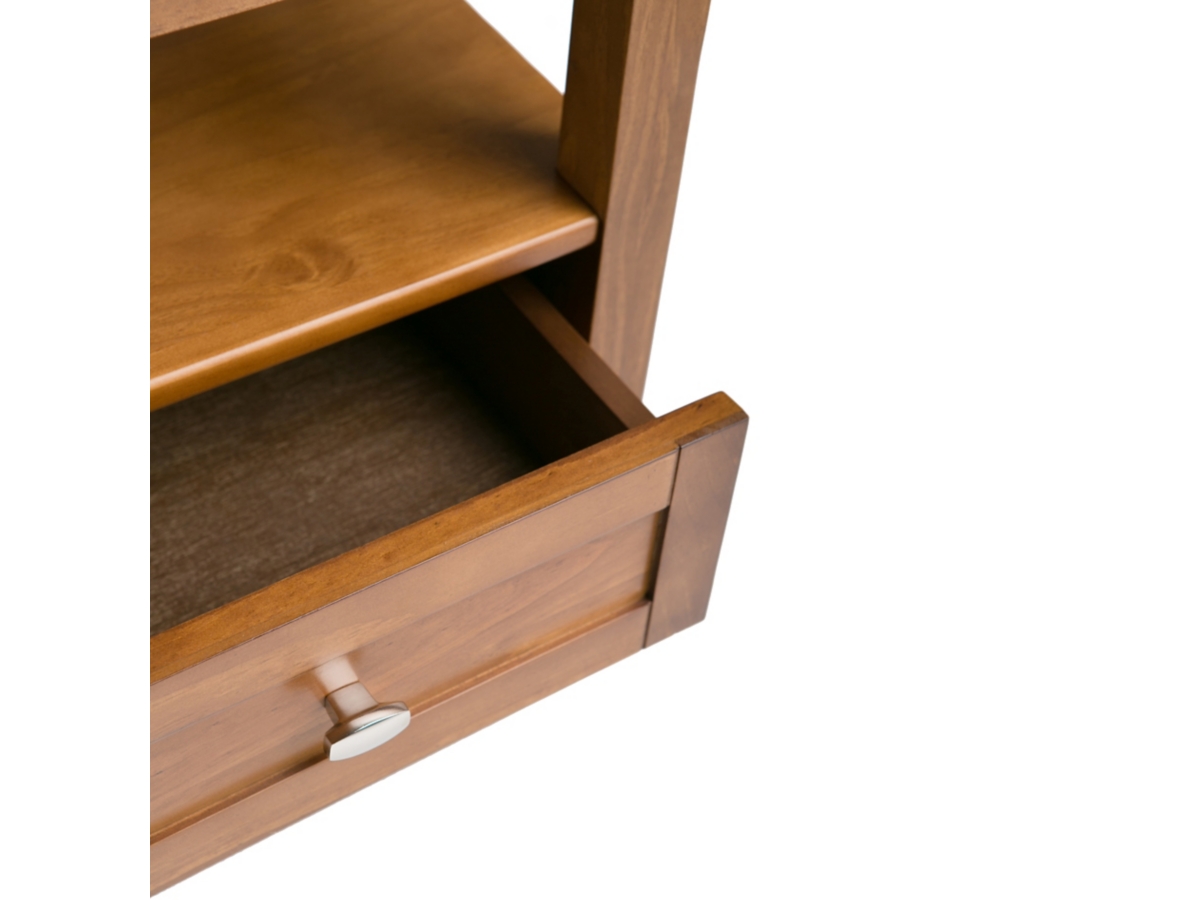 Simpli Home Warm Shaker End Table, Light Golden Brown, large