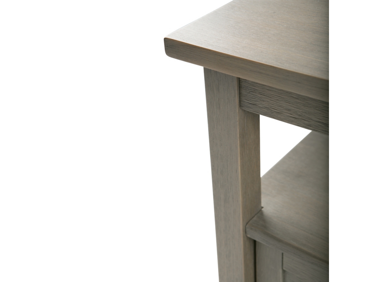 Simpli Home Warm Shaker End Table, Farmhouse Gray, large