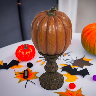 A600082258 Galt International Pumpkin Pedestal, Orange sku A600082258