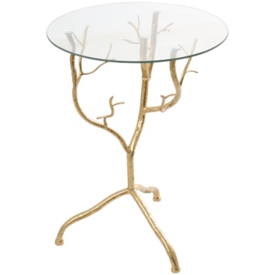 Bayberry Lane Branch Accent Table, Gold, large