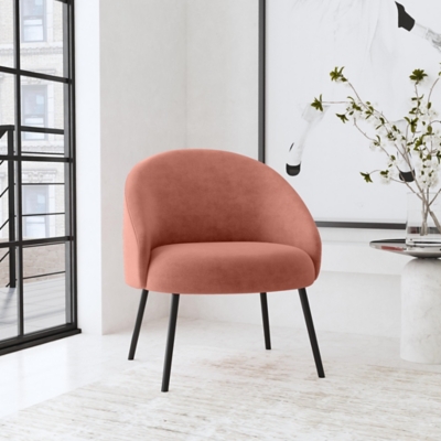 HomePop Modern Accent Chair, Pink, rollover