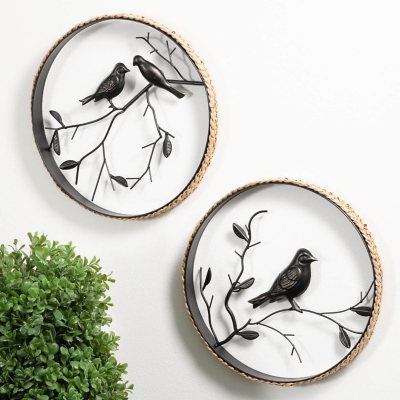 A600082333 Sullivans Bird Wall Decor Set of 2, Black sku A600082333