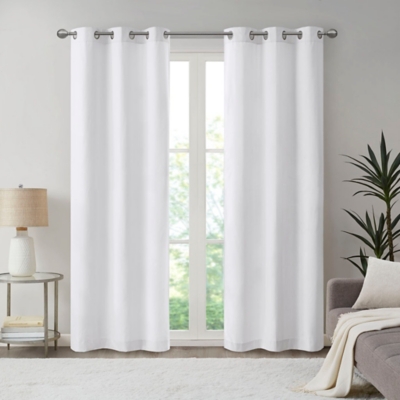 A600082343 Galen Room Darkening Curtain (Set of 2), White sku A600082343