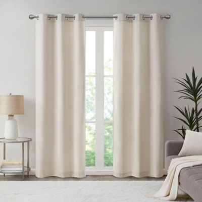 Galen Room Darkening Curtain (Set of 2), Ivory