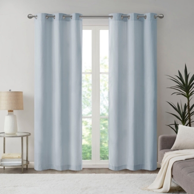 A600082345 Galen Room Darkening Curtain (Set of 2), Blue sku A600082345