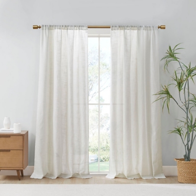 Kyler Curtain (Set of 2), White