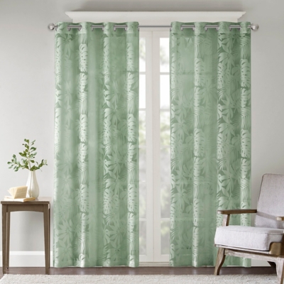 Leilani Curtain Panel, Sage Green