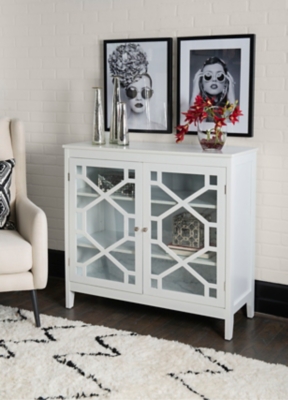 Linon Kedrick Large Cabinet, White